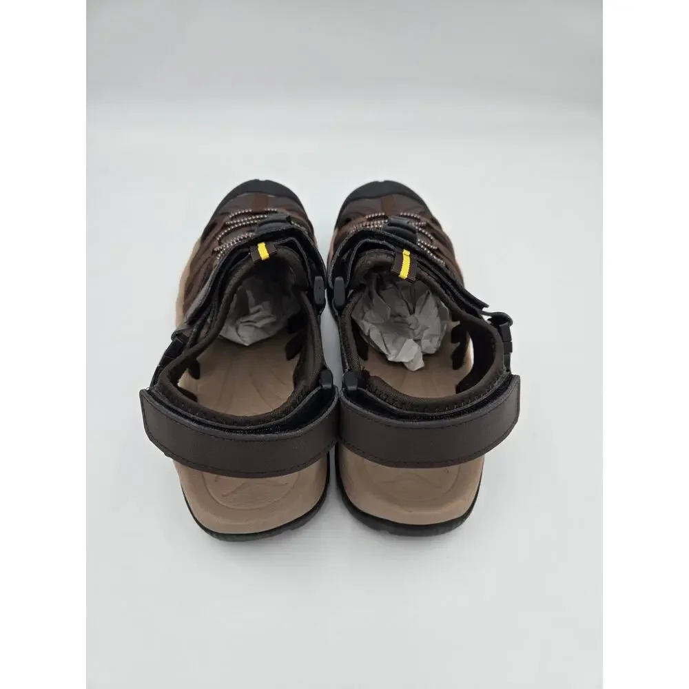 NORTIV 8 Men’s Closed Toe Hiking Sandals Brown Size 9 New In Box